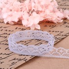 Кружево капроновое, 15 мм, 10±1 м, цвет серый №9 - Фото 3