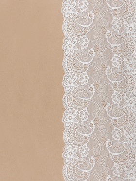 Кружевная эластичная ткань «Цветочки», 180 мм, 2.7±0.5 м, белая