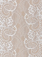 Кружевная эластичная ткань «Цветочки», 180 мм, 2.7±0.5 м, белая - Фото 3