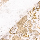 Кружевная эластичная ткань, 180 мм × 2,7 ± 0,5 м, цвет белый - фото 9154876