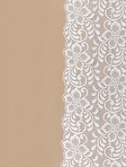 Кружевная эластичная ткань «Цветы», 180 мм, 2.7±0.5 м, белая - Фото 2