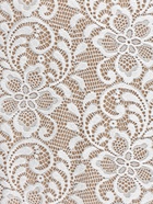 Кружевная эластичная ткань «Цветы», 180 мм, 2.7±0.5 м, белая - Фото 3