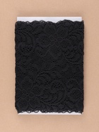 Кружевная эластичная ткань, 190 мм, 2.7±0.5 м, чёрная №16 - Фото 4