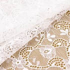 Кружевная эластичная ткань «Узоры», 180 мм, 2.7±0.5 м, белая - Фото 2