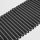 Кружевная эластичная ткань, 190 мм × 2,7 ± 0,5 м, цвет чёрный - Фото 2