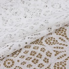 Кружевная эластичная ткань, 240 мм × 2,7 ± 0,5 м, цвет белый - Фото 2