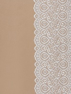 Кружевная эластичная ткань «Павлин», 180 мм, 23±1 м, белая - Фото 2