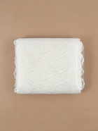 Кружевная эластичная ткань «Павлин», 180 мм, 23±1 м, белая - Фото 4