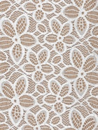 Кружевная эластичная ткань, 170 мм, 23±1 м, белая - Фото 3