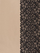 Кружевная эластичная ткань, 170 мм, 23±1 м, чёрная - Фото 2