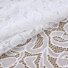 Кружевная эластичная ткань, 175 мм, 23±1 м, белая - Фото 2