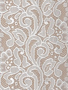 Кружевная эластичная ткань, 175 мм, 23±1 м, белая - Фото 3