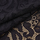 Кружевная эластичная ткань, 175 мм, 23±1 м, чёрная - Фото 2