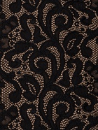 Кружевная эластичная ткань, 175 мм, 23±1 м, чёрная - Фото 3