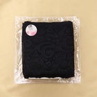 Кружевная эластичная ткань, 175 мм, 23±1 м, чёрная - Фото 4