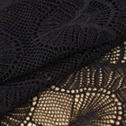 Кружевная эластичная ткань, 180 мм × 23 ± 1 м, цвет чёрный - Фото 2