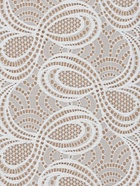 Кружевная эластичная ткань «Бесконечность», 180 мм, 23±1 м, белая - Фото 3