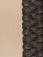 Кружевная эластичная ткань «Бесконечность», 180 мм, 23±1 м, чёрная - Фото 2