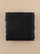 Кружевная эластичная ткань «Бесконечность», 180 мм, 23±1 м, чёрная - Фото 4