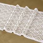 Кружевная эластичная ткань, 185 мм × 2,7 ± 0,5 м, цвет белый - фото 7864767