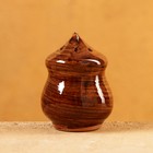Солонка Риштанская керамика "Акташ", 100 мл, коричневая - фото 6335562