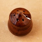 УЦЕНКА Солонка Риштанская керамика «Акташ», 100 мл, коричневая, нет пробки - Фото 2