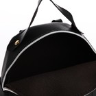 Мини-рюкзак женский из искусственной кожи на молнии, 1 карман, цвет чёрный - Фото 4