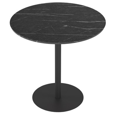 Стол обеденный «Дейл», 750×750×743 мм, цвет чёрный мрамор