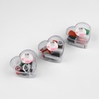 Швейный набор «Сердце», 13 предметов, в пластиковом контейнере, 7,5 × 7 см, цвет МИКС - фото 7864931