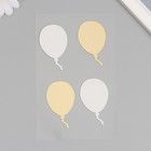 Наклейка зеркальная "Воздушные шары" 20х10 см - Фото 2