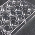 УЦЕНКА Форма для шоколада 21 ячейки «Сердца» 28×14×2.5 см - Фото 3