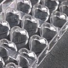 УЦЕНКА Форма для шоколада 21 ячейки «Сердца» 28×14×2.5 см - Фото 4