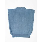 Жилет для девочки Amarobaby Knit, рост 140 см, цвет голубой - Фото 9