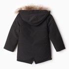 Куртка зимняя для мальчиков, цвет чёрный, рост 116 см - Фото 5