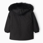 Куртка зимняя для мальчиков, цвет чёрный, рост 104-110 см - Фото 5
