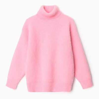 Джемпер для девочек, цвет розовый, рост 116-122 см