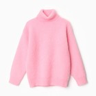 Джемпер для девочек, цвет розовый, рост 128-134 см - Фото 1