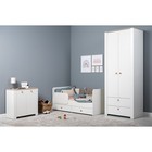 Кровать Джастин 11.55 с/м 800*1600, 1638х840х706, Белый шагрень - фото 120401766