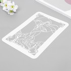 Трафарет-витраж "Девушка" 16х24 см - фото 23337006