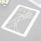 Трафарет-витраж "Леди" 16х24 см - фото 23337008