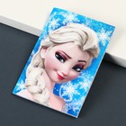 Блокнот А7, 16 листов, на скрепке, в клетку, «Холодное сердце» - Фото 3