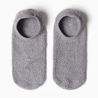 Носки женские укороченные с нескользящей подошвой, цвет серый, размер 36-39 - фото 24655905