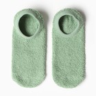 Носки женские укороченные с нескользящей подошвой, цвет бледно-зелёный, размер 36-39 - фото 11545617