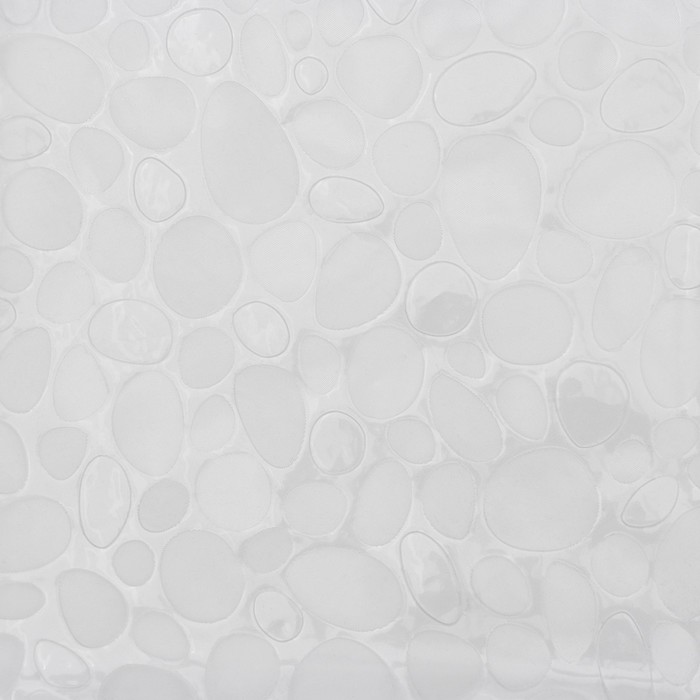 Штора для ванной SAVANNA «Галька», 180×180 см, PEVA, цвет белый - фото 1909382867