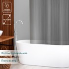 Штора для ванной SAVANNA «Квадраты», 180×180 см, PEVA, серая - Фото 1