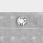 Штора для ванной SAVANNA «Квадраты», 180×180 см, PEVA, цвет серый - Фото 4