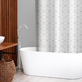 Штора для ванной SAVANNA Secret, 180×180 см, EVA, цвет белый