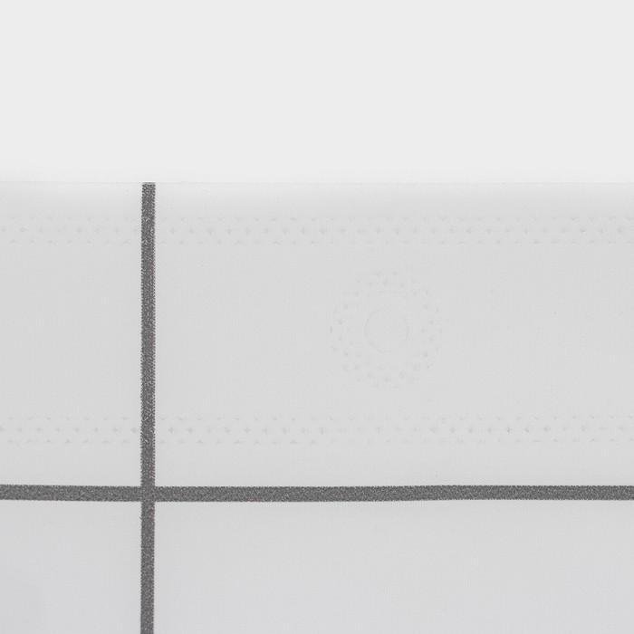 Штора для ванной SAVANNA «Квадро», 180×180 см, EVA, цвет белый - фото 1909382900