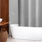 Штора для ванной SAVANNA Perfecto, 180×180 см, EVA, цвет серый - фото 11560337