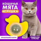 Игрушка для кошек «Утёнок» из кошачьей мяты - фото 11560338